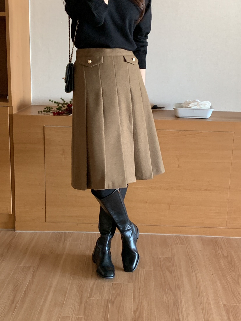 FRILL-T東大門代購女裝新款真品職業熱賣人氣半身裙中短裙FRILL-T半身裙/中短裙