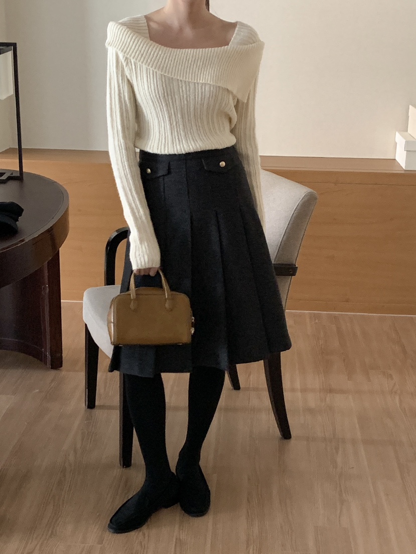 FRILL-T東大門代購女裝新款真品職業熱賣人氣半身裙中短裙FRILL-T半身裙/中短裙