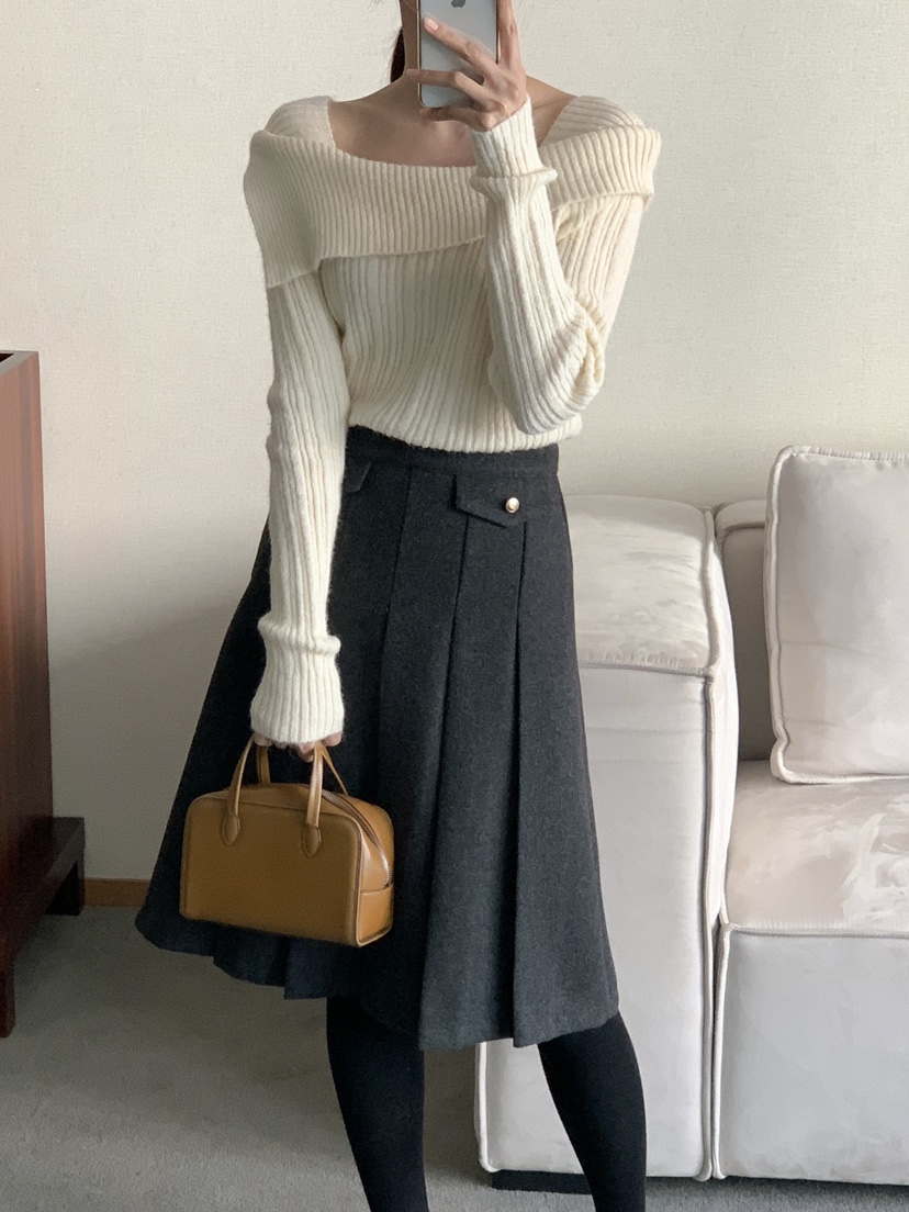 FRILL-T東大門代購女裝新款真品職業熱賣人氣半身裙中短裙FRILL-T半身裙/中短裙