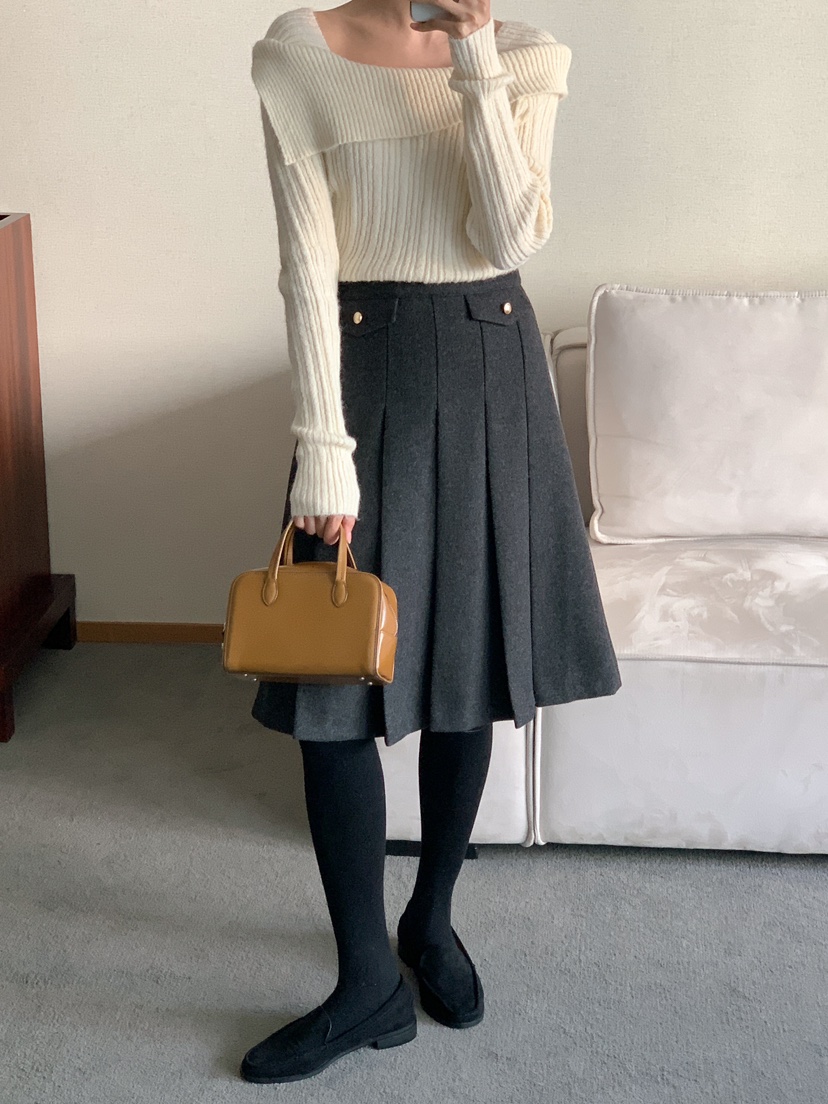 FRILL-T東大門代購女裝新款真品職業熱賣人氣半身裙中短裙FRILL-T半身裙/中短裙