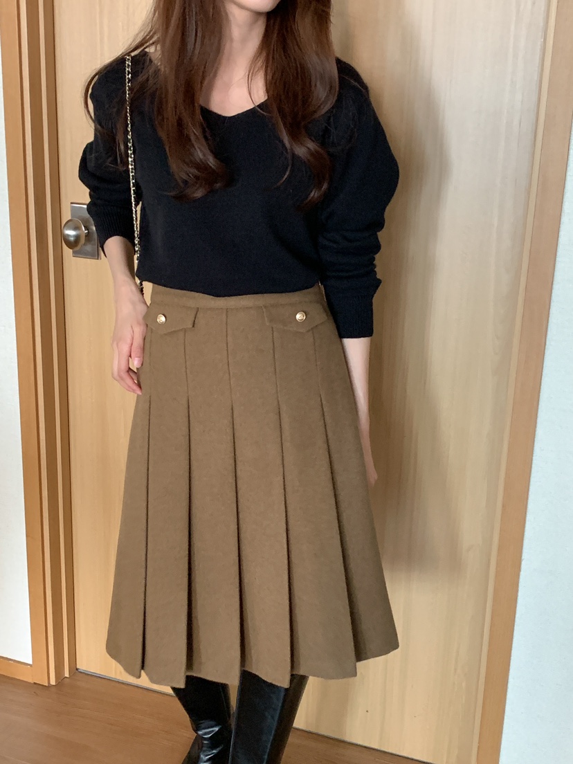 FRILL-T東大門代購女裝新款真品職業熱賣人氣半身裙中短裙FRILL-T半身裙/中短裙
