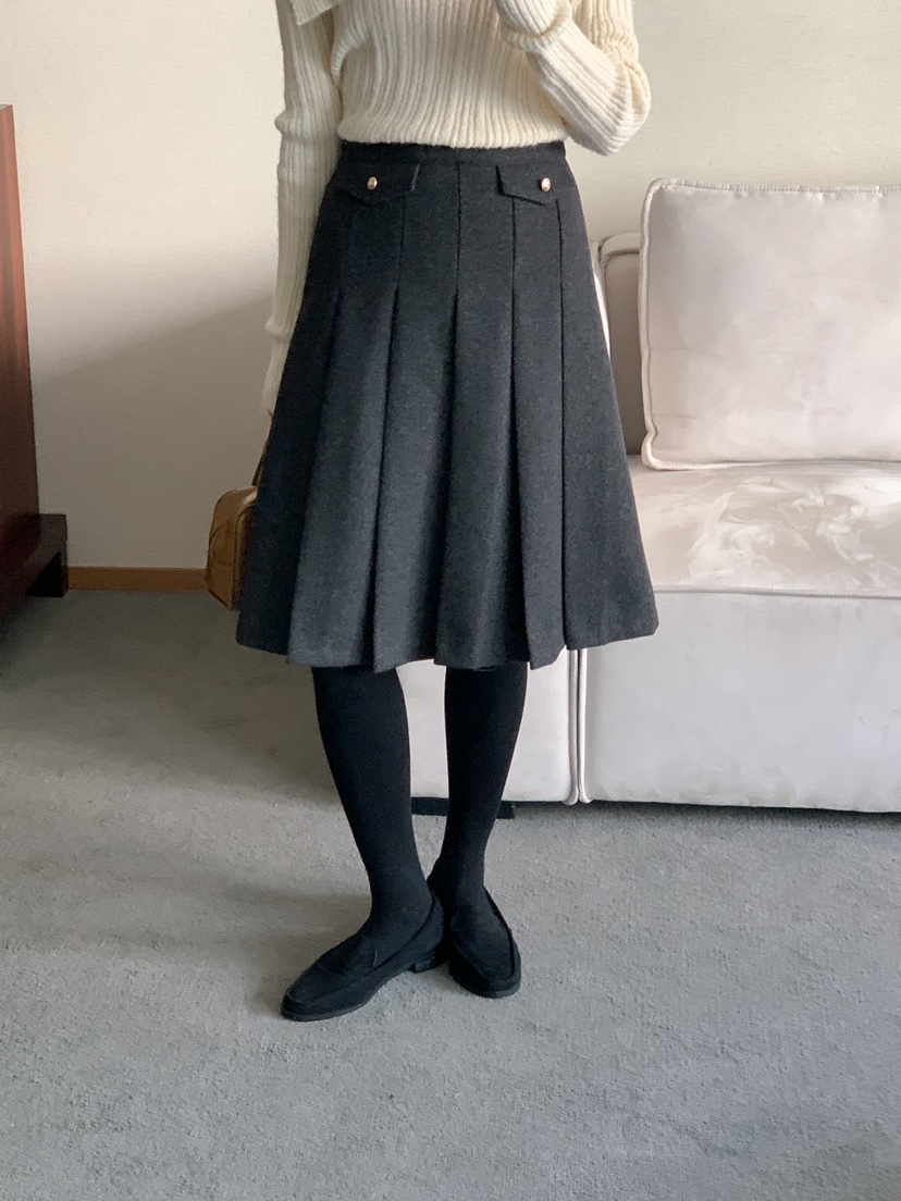 FRILL-T東大門代購女裝新款真品職業熱賣人氣半身裙中短裙FRILL-T半身裙/中短裙