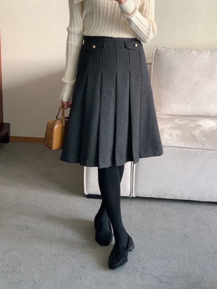 FRILL-T東大門代購女裝新款真品職業熱賣人氣半身裙中短裙FRILL-T半身裙/中短裙