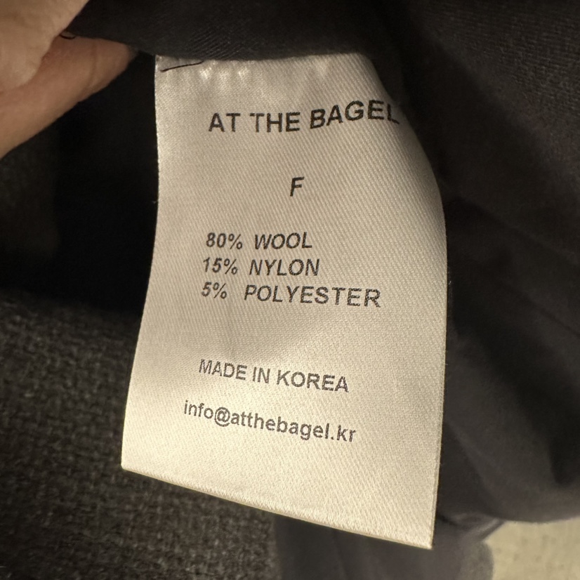 AT THE BAGEL東大門直郵女士新品推薦時尚真品中長款大衣AT THE BAGEL中長款大衣