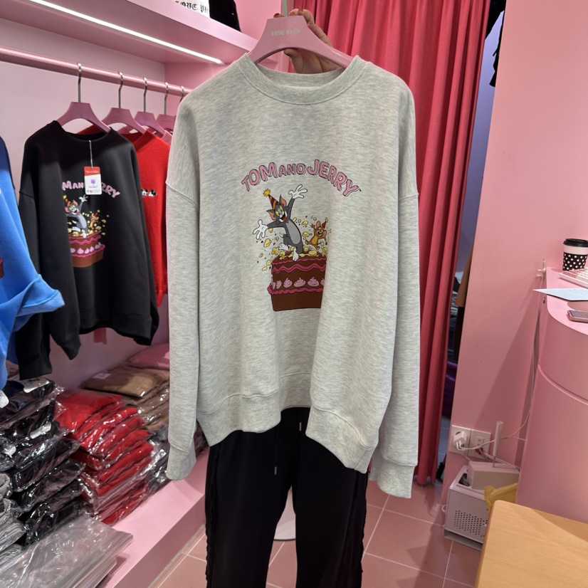 LOVE PINK東大門實拍女裝新品休閑職業24秋夏人氣衛衣加絨LOVE PINK衛衣圖色2