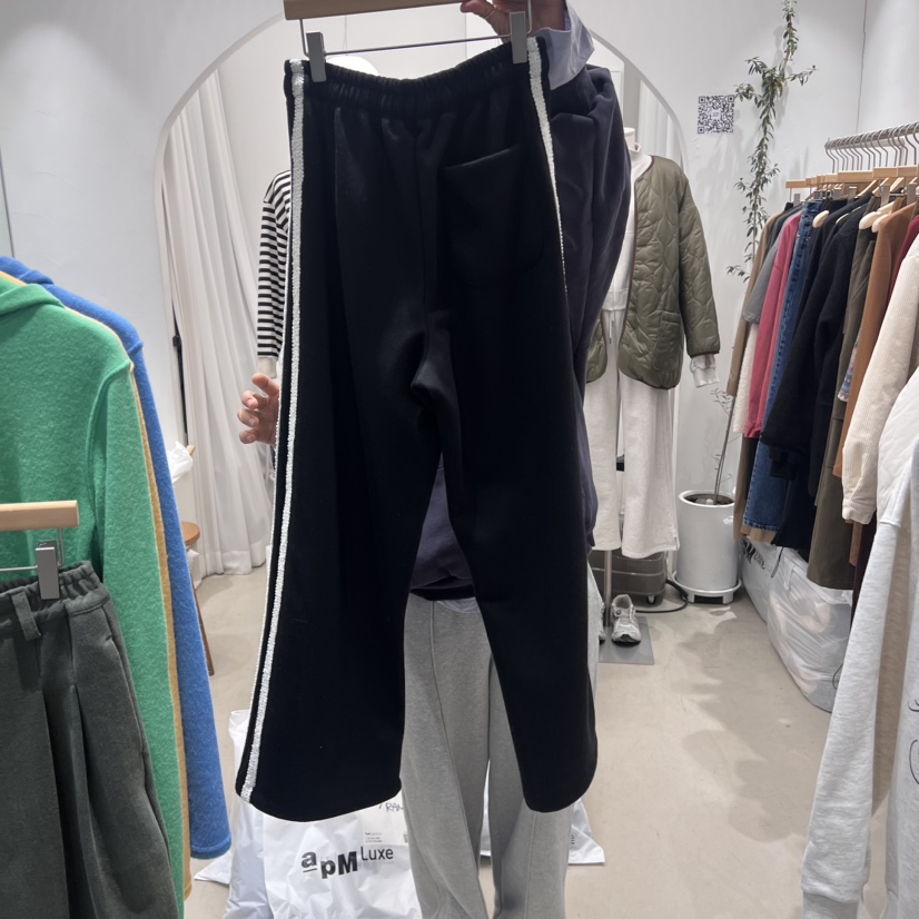 GOLDEN MARKET直郵韓國代購女裝新品時尚休閑褲加絨拉絨蕾絲GOLDEN MARKET休閑褲