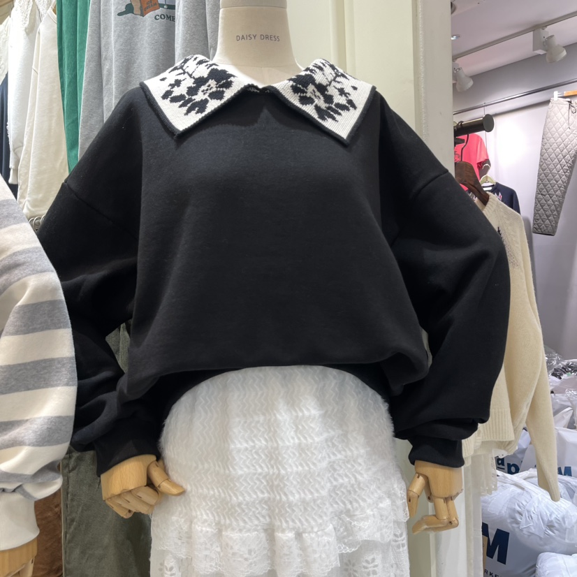 DAISY DRESS韓國直郵女裝新品人氣推薦24秋夏休閑衛衣加絨DAISY DRESS衛衣圖色1