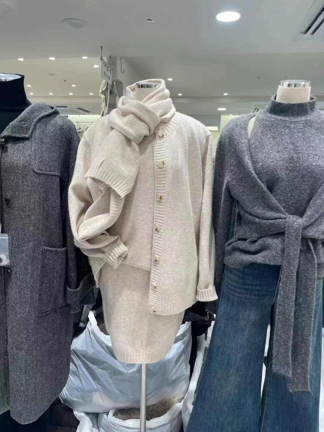 CELLONA直郵韓國代購女裝新品熱賣人氣24秋冬休閑套裝含圍巾CELLONA套裝