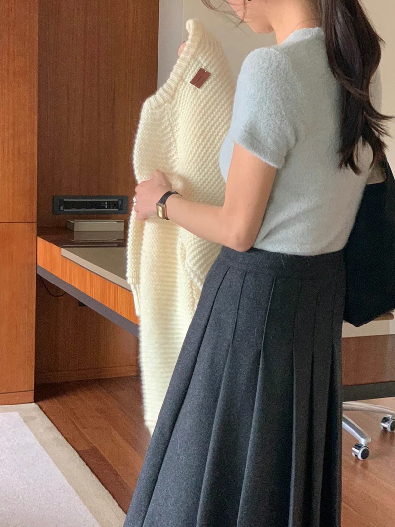 SIGNATURE韓國直郵東大門代購女裝新款24秋冬真品熱賣針織衫SIGNATURE針織衫