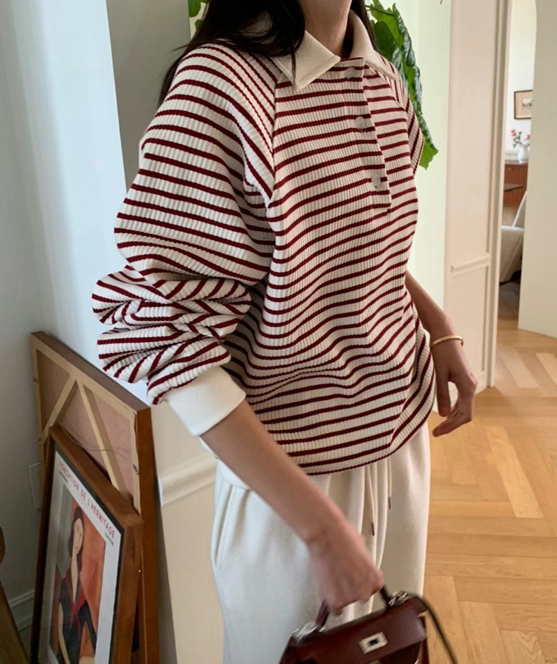 LUCKY ROOM東大門代購女士新款時尚推薦人氣職業休閑衛衣羅紋LUCKY ROOM衛衣圖色2