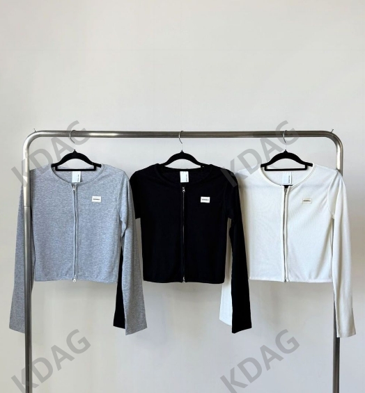 SOUL DRESS-소울드레스-T東大門直郵女士新品24秋夏針織衫拉鏈SOUL DRESS針織衫圖色2左二色