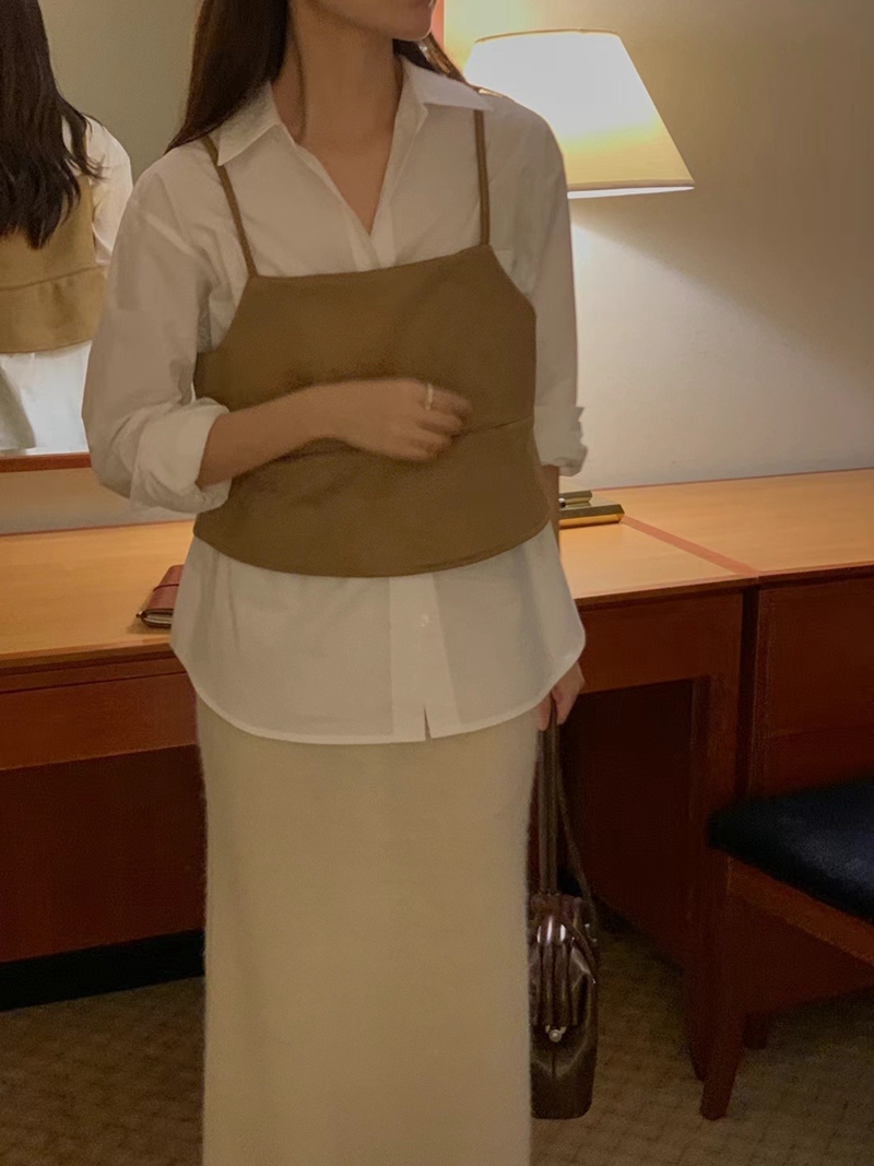 A.ME東大門直郵女士新品推薦熱賣真品24秋夏人氣職業吊帶背心A.ME吊帶/背心