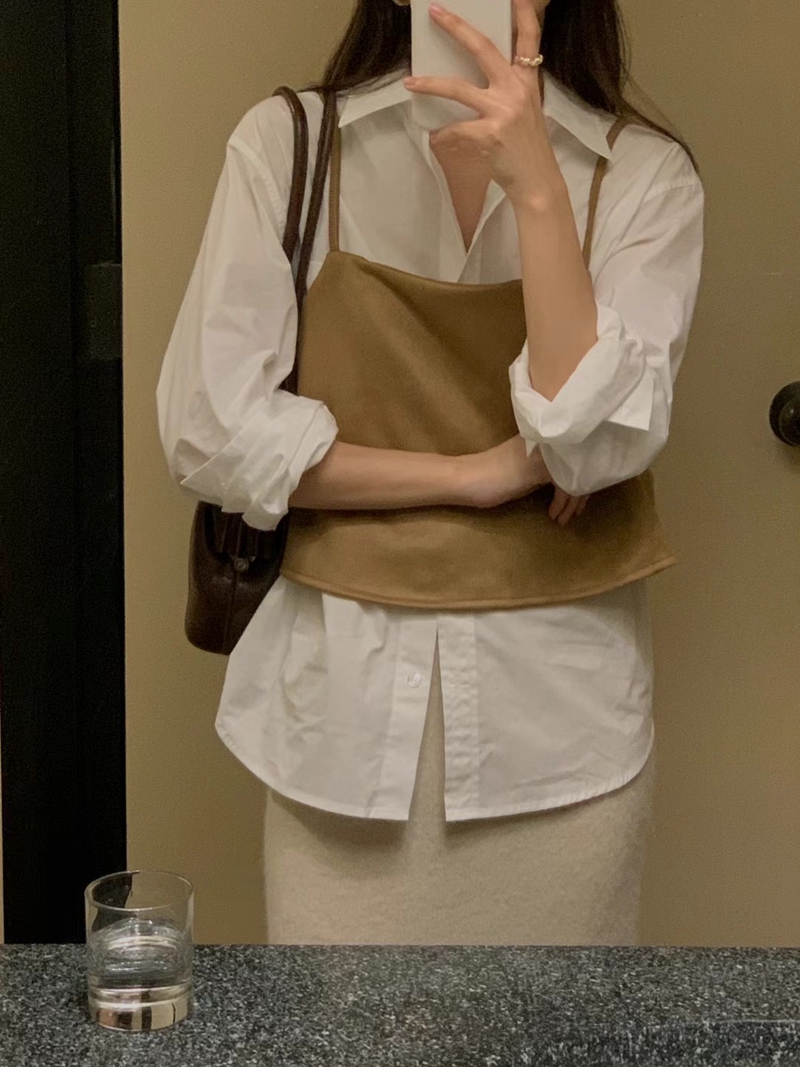 A.ME東大門直郵女士新品推薦熱賣真品24秋夏人氣職業吊帶背心A.ME吊帶/背心