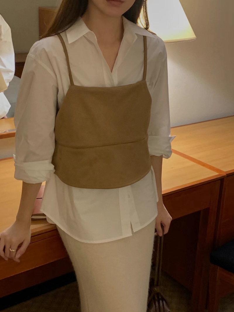 A.ME東大門直郵女士新品推薦熱賣真品24秋夏人氣職業吊帶背心A.ME吊帶/背心圖色2