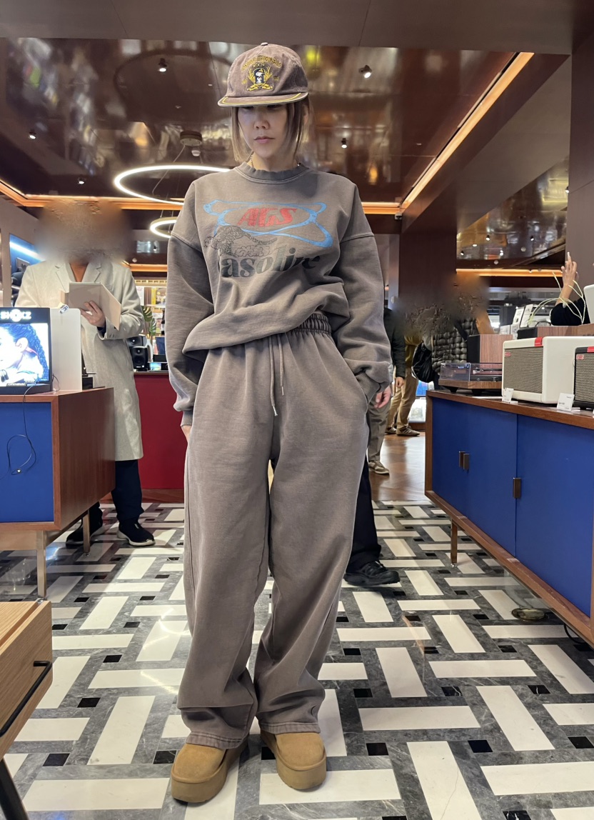 CRACKERS東大門代購女裝新品職業休閑時尚真品熱賣休閑褲拉絲CRACKERS休閑褲