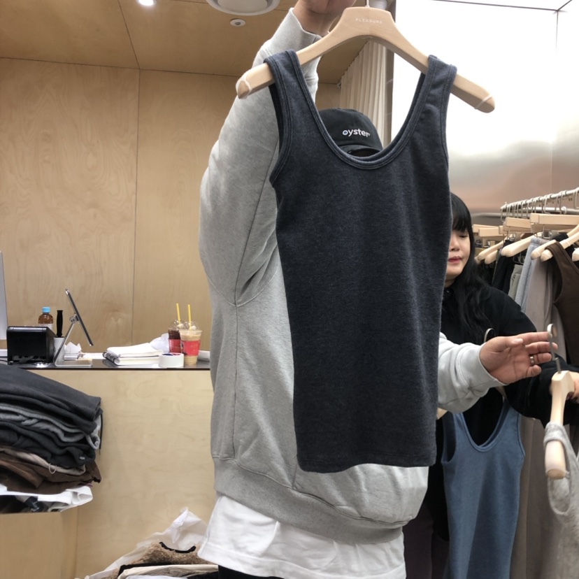 PLEASURE韓國直郵東大門實拍女裝新款24秋冬真品熱賣吊帶背心PLEASURE吊帶/背心圖色3