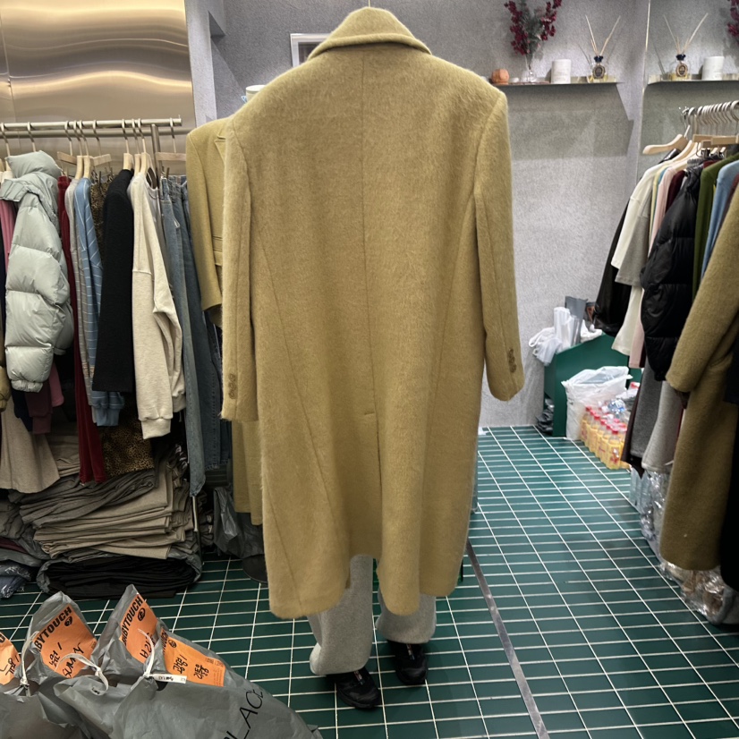 BABYTOUCH韓國直郵女裝新品職業人氣休閑真品24秋冬中長款大衣BABYTOUCH中長款大衣