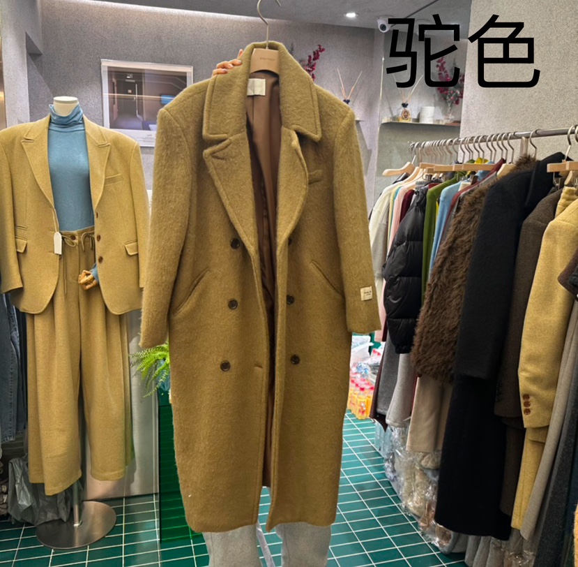 BABYTOUCH韓國直郵女裝新品職業人氣休閑真品24秋冬中長款大衣BABYTOUCH中長款大衣圖色2