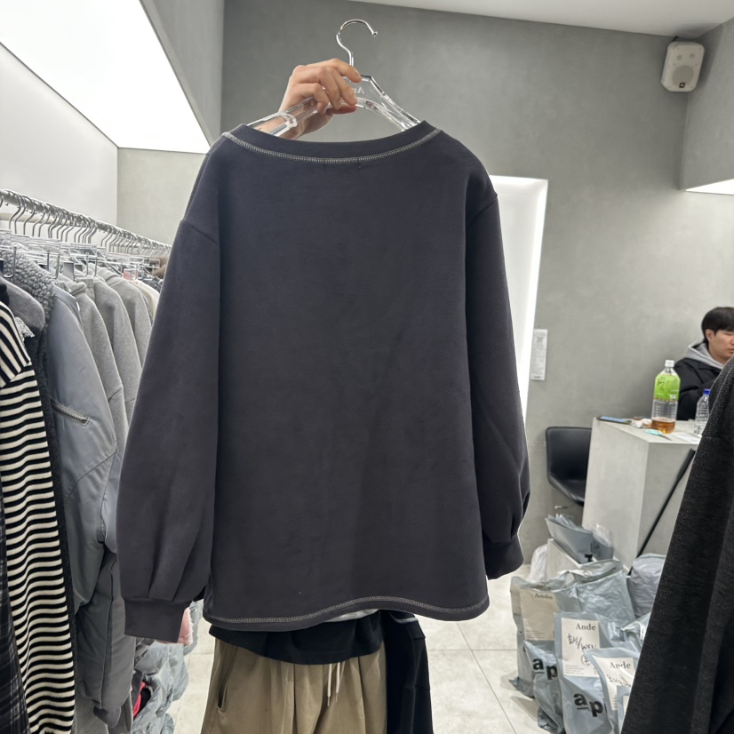 ANDE韓國直郵東大門實拍女裝新款真品休閑職業人氣衛衣加絨ANDE衛衣