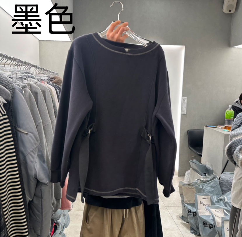 ANDE韓國直郵東大門實拍女裝新款真品休閑職業人氣衛衣加絨ANDE衛衣圖色3