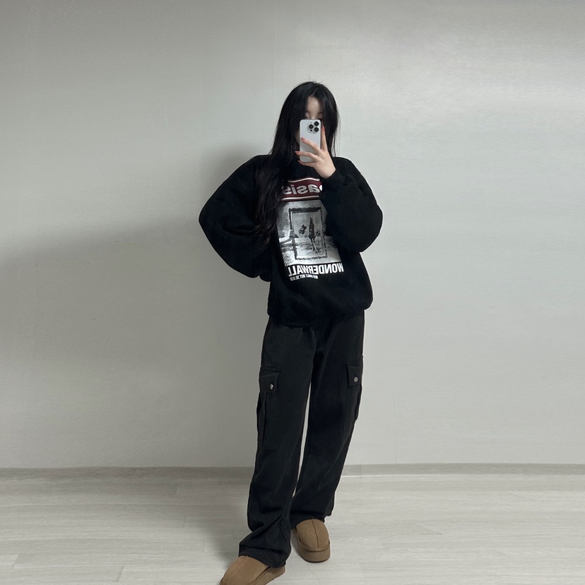 KSUBI韓國直郵女裝新品休閑推薦真品人氣熱賣時尚衛衣拉絲拉絨KSUBI衛衣