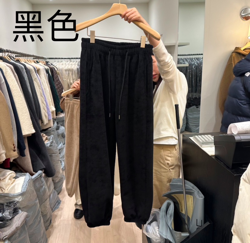 NOTTINGHAM韓國直郵女裝新品真品職業休閑人氣休閑褲加絨柔軟NOTTINGHAM休閑褲圖色3