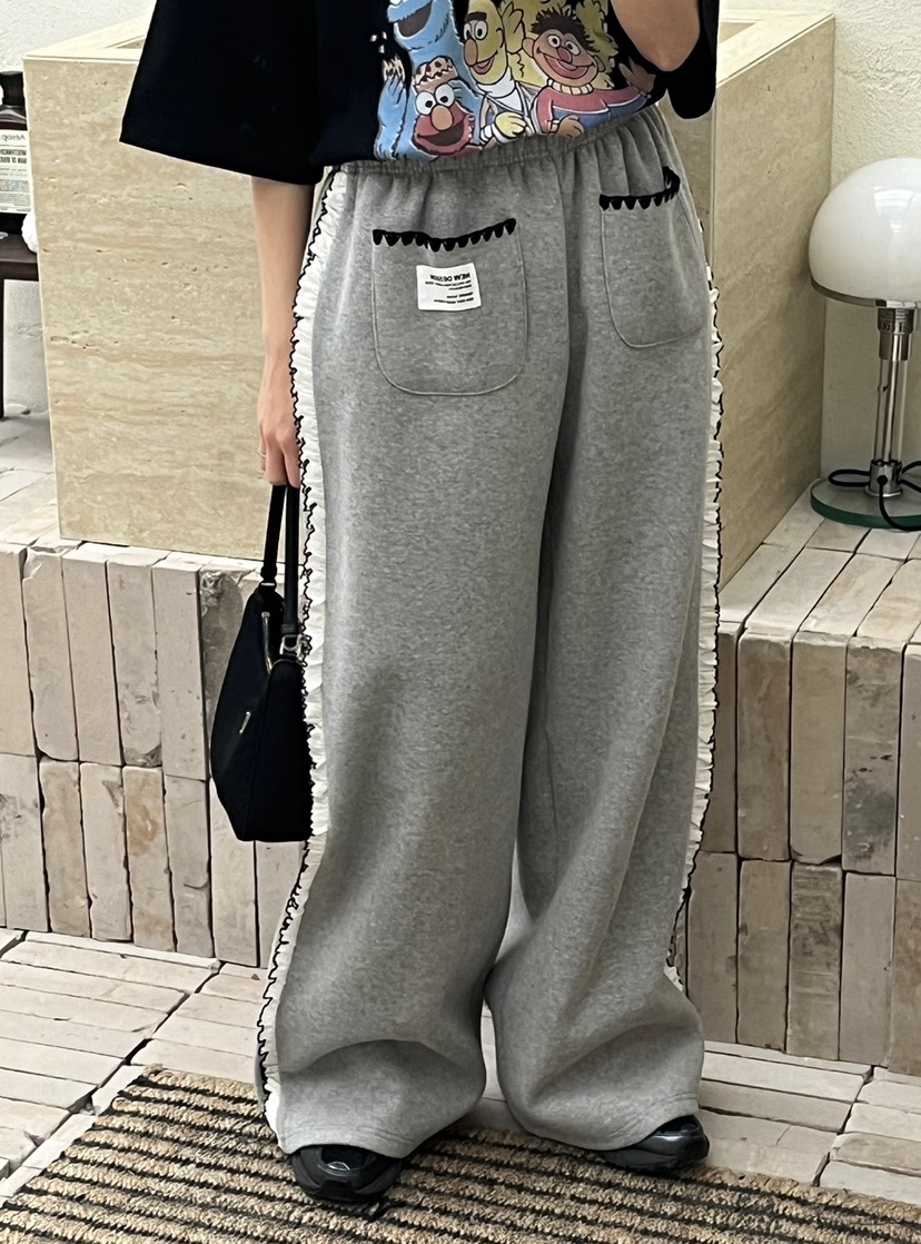 MA NYO韓國直郵東大門實拍女裝新品人氣真品時尚休閑褲加絨MA NYO休閑褲