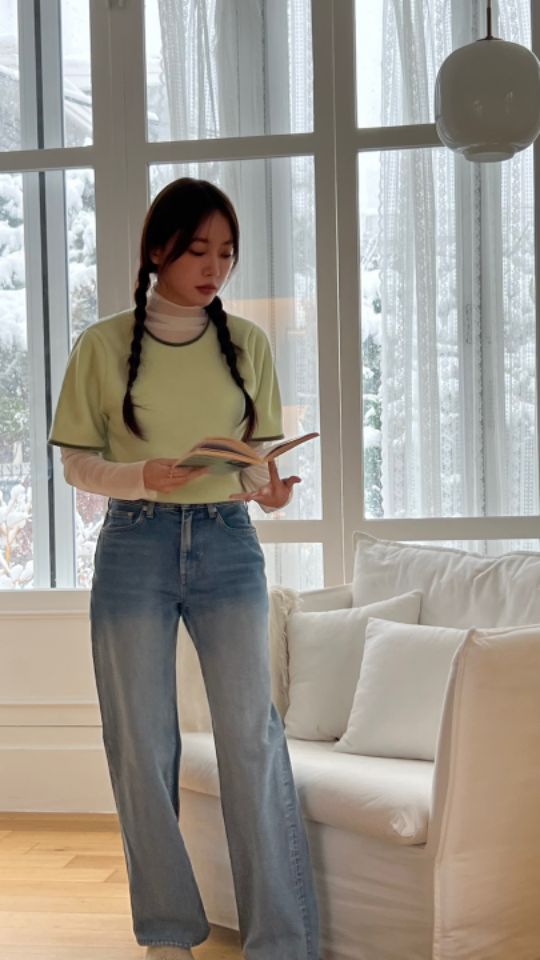 HEY/TO SEWING東大門直郵女裝新品休閑24秋夏熱賣T恤天鵝絨BY HEY/TO SEWINGT恤