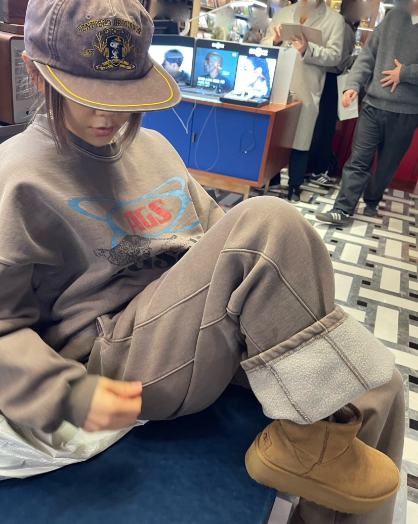 CRACKERS東大門實拍女士新款休閑24秋夏推薦真品人氣套裝拉絲CRACKERS套裝