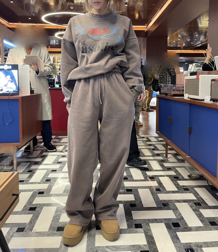 CRACKERS東大門實拍女士新款休閑24秋夏推薦真品人氣套裝拉絲CRACKERS套裝
