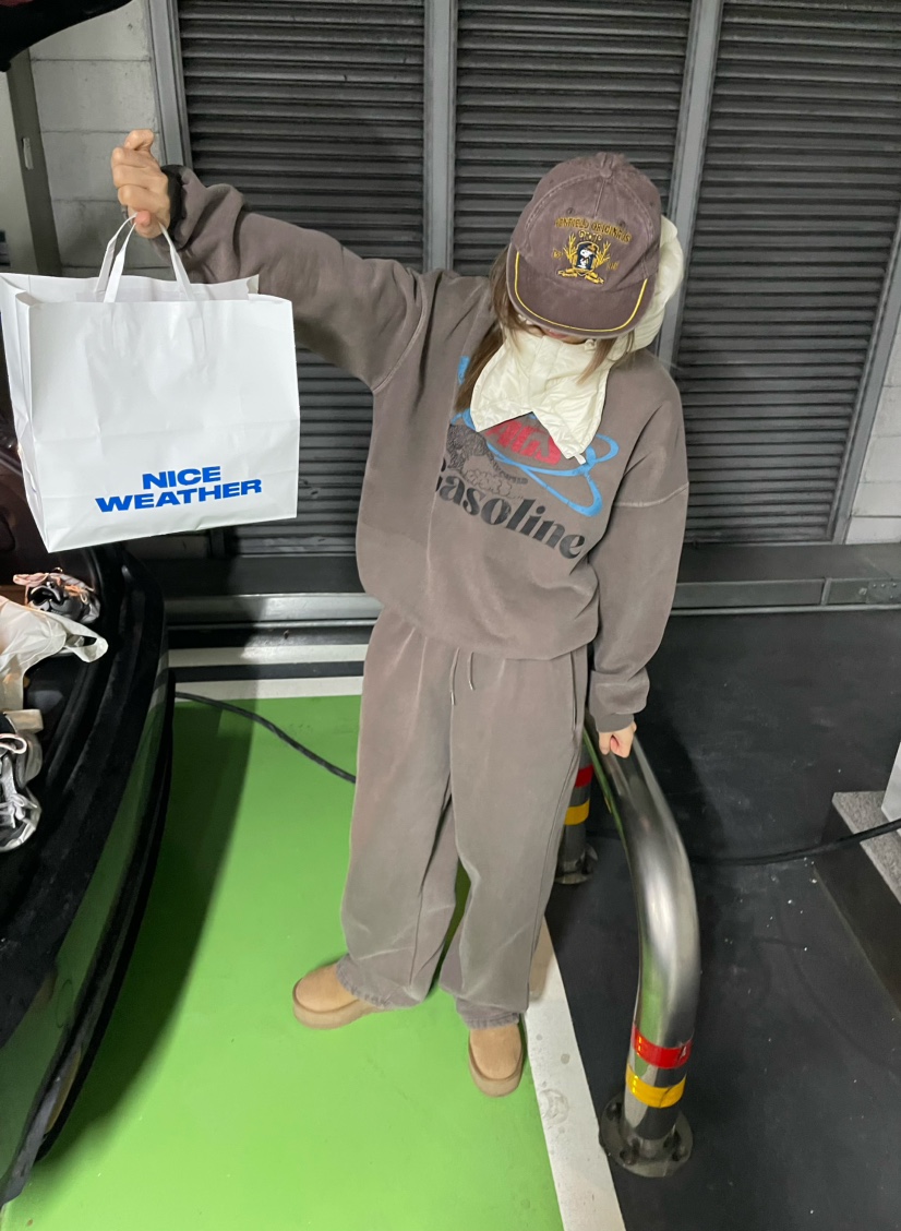 CRACKERS東大門實拍女士新款休閑24秋夏推薦真品人氣套裝拉絲CRACKERS套裝