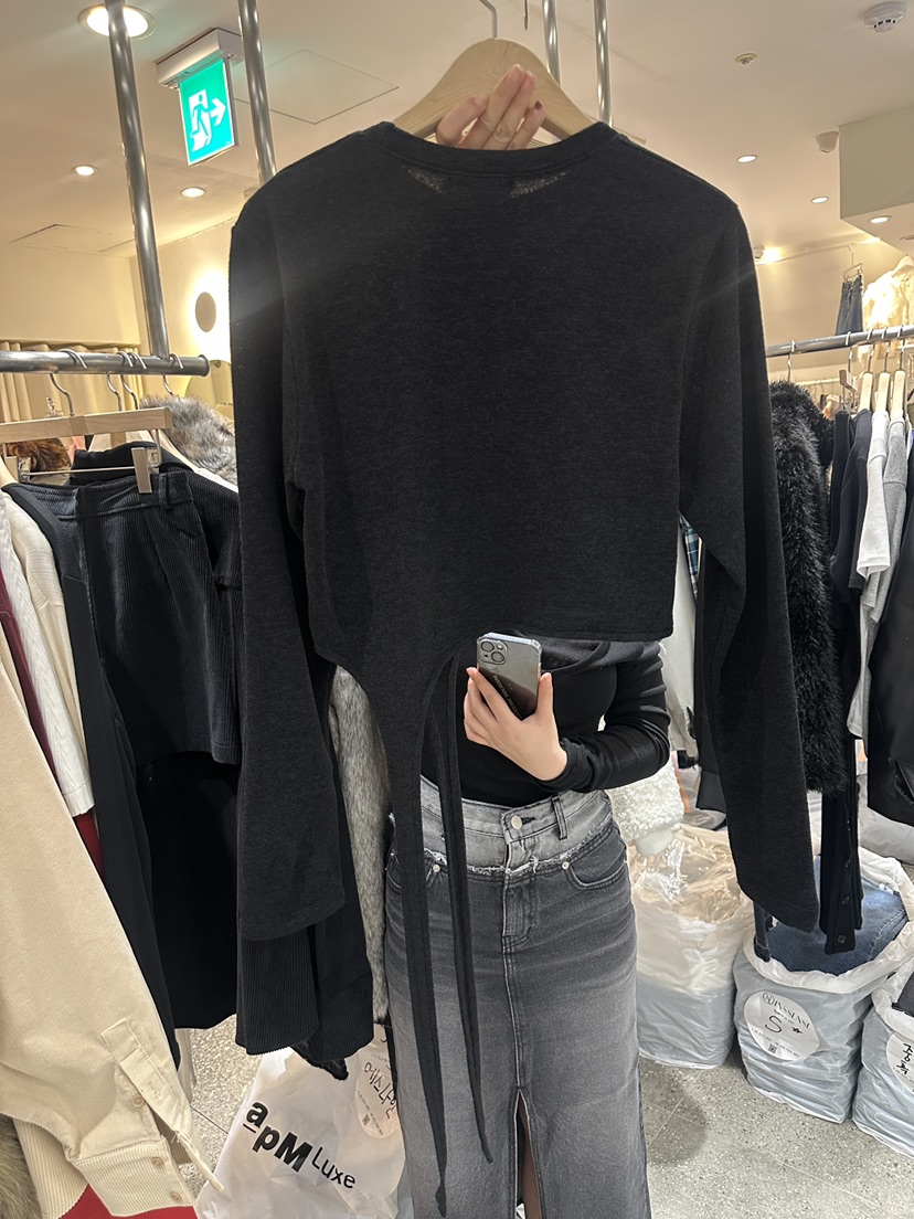 INSSENSE-A韓國代購女裝新品推薦24秋夏熱賣職業時尚長袖T恤INSSENSE-A長袖T恤