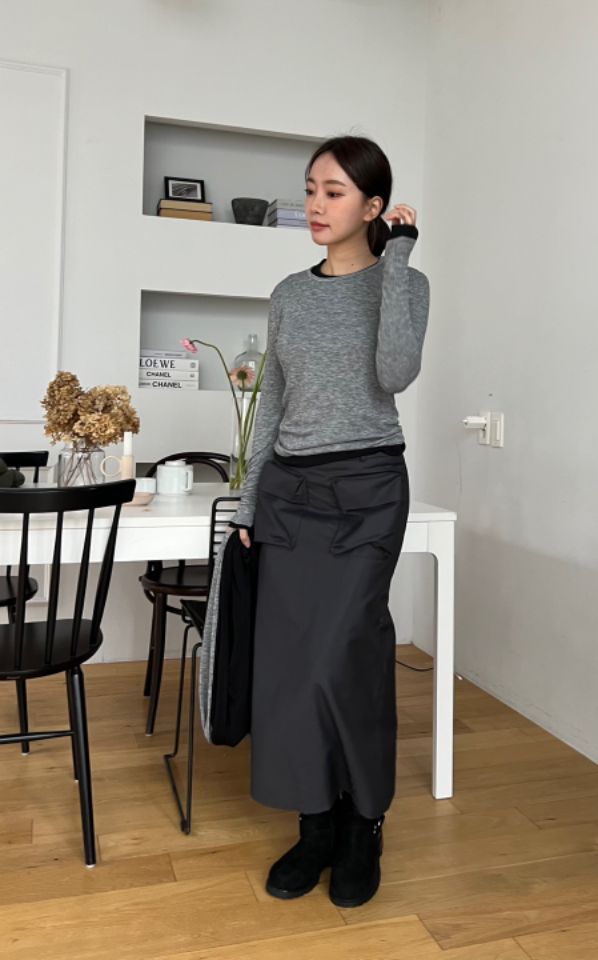 HEY/TO SEWING韓國代購女士新款推薦24秋夏時尚職業長袖T恤BY HEY/TO SEWING長袖T恤