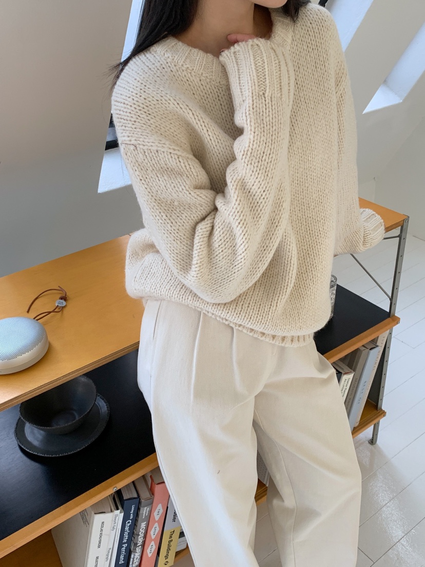 DARLUZ_MI韓國代購女士新品時尚24秋夏熱賣休閑職業毛衣羊駝毛DARLUZ_MI毛衣