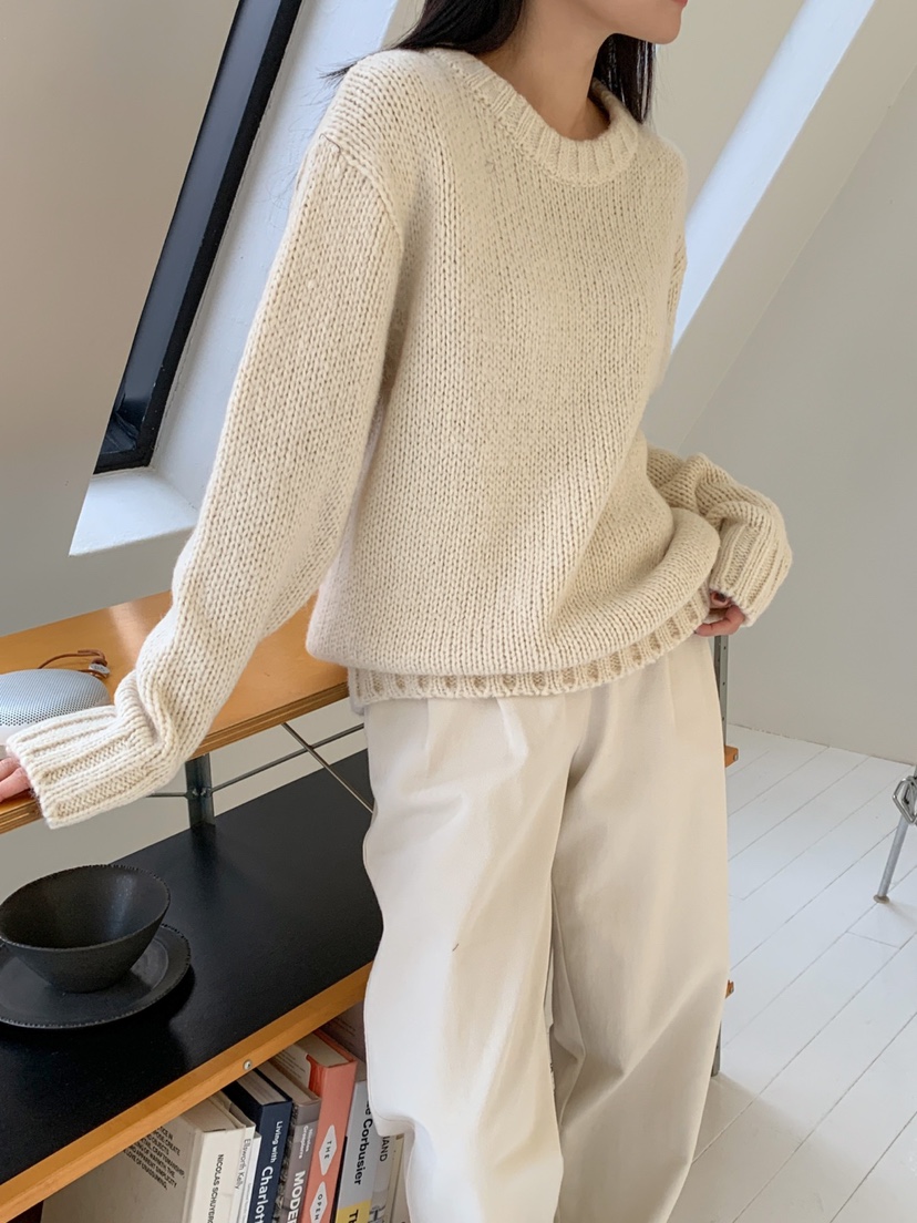 DARLUZ_MI韓國代購女士新品時尚24秋夏熱賣休閑職業毛衣羊駝毛DARLUZ_MI毛衣