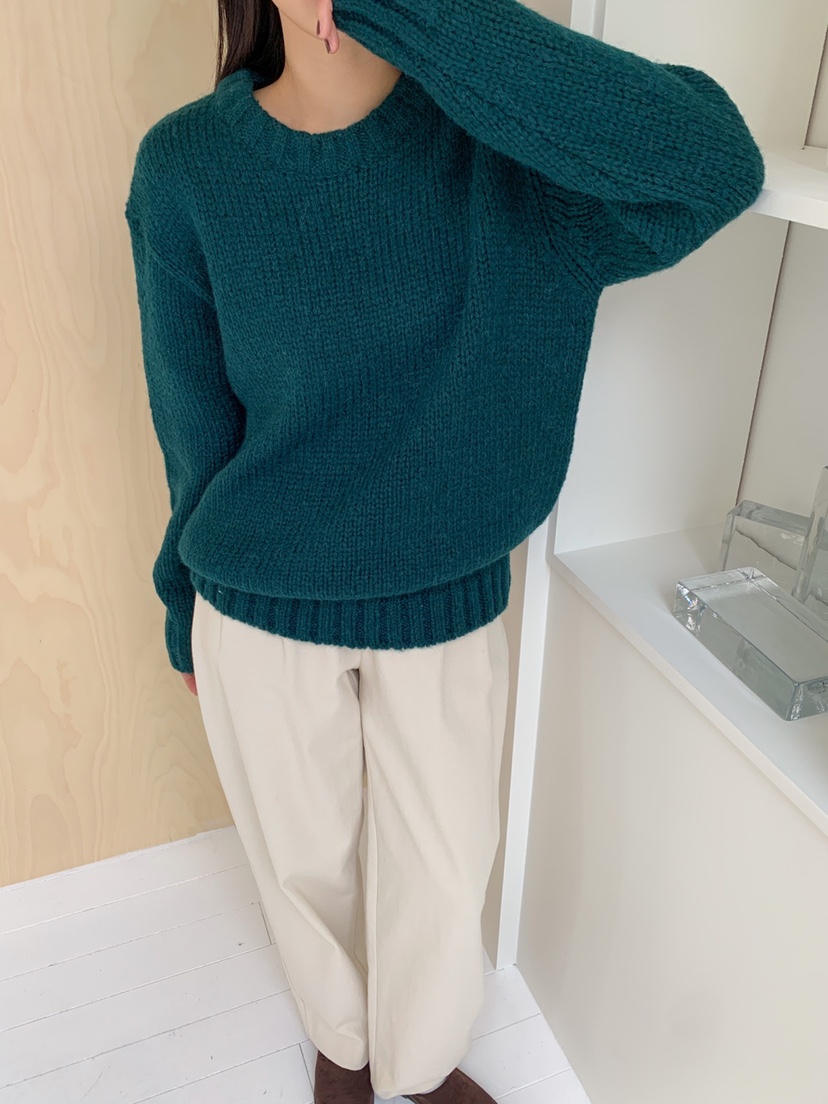 DARLUZ_MI韓國代購女士新品時尚24秋夏熱賣休閑職業毛衣羊駝毛DARLUZ_MI毛衣