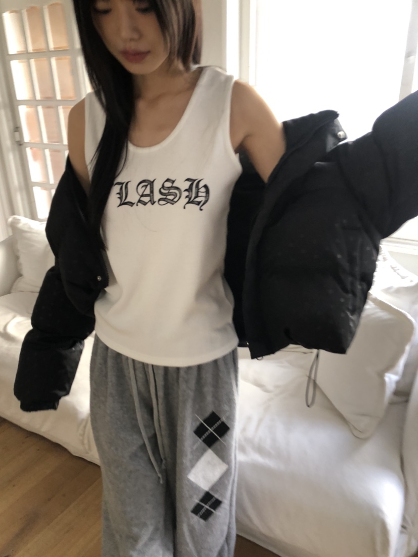 FLASH韓國代購女士新品推薦休閑人氣24秋夏熱賣職業吊帶背心FLASH吊帶/背心