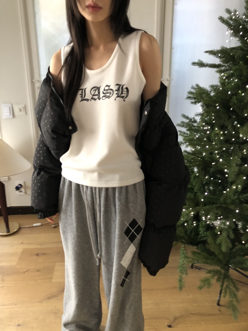 FLASH韓國代購女士新品推薦休閑人氣24秋夏熱賣職業吊帶背心FLASH吊帶/背心