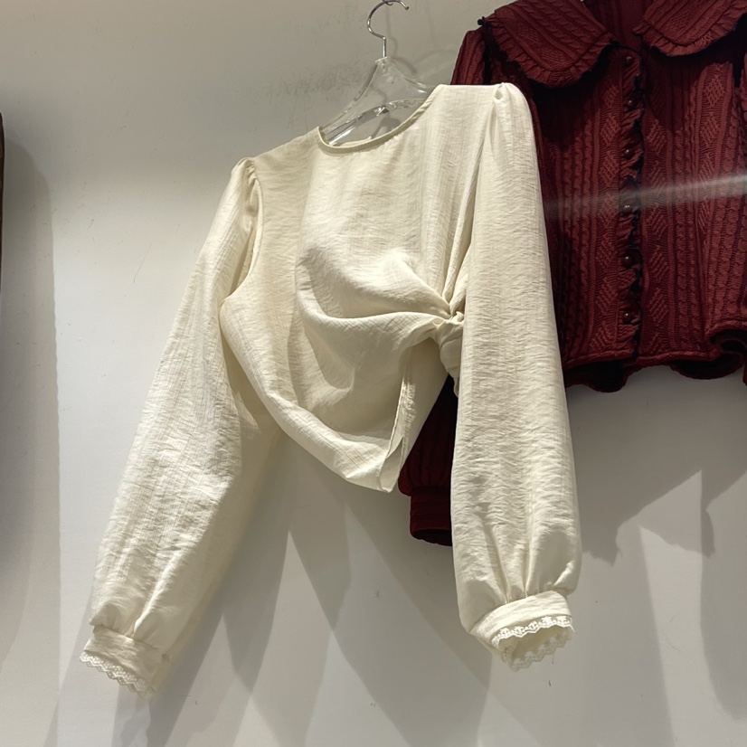 THE LENA東大門實拍女士新品24秋夏人氣熱賣時尚襯衫蕾絲衫NWEOL襯衫/蕾絲衫圖色2