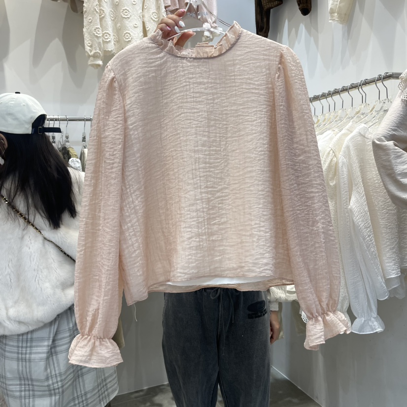 THE LENA東大門實拍女裝新品推薦休閑時尚24秋夏襯衫蕾絲衫NWEOL襯衫/蕾絲衫圖色2