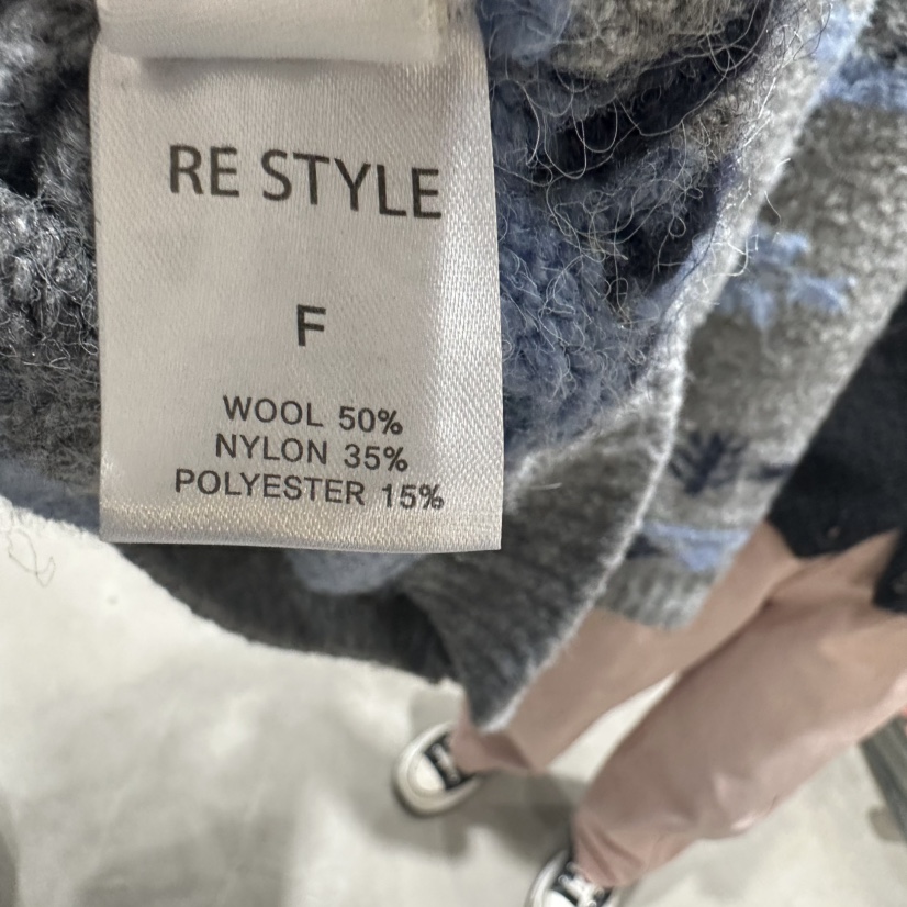 RE STYLE韓國直郵東大門實拍女裝新品休閑熱賣時尚職業毛衣RE STYLE毛衣