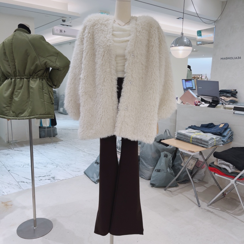 MAGNOLIA36-P直郵韓國代購女裝新品熱賣推薦人氣休閑夾克皮草MAGNOLIA36-P夾克