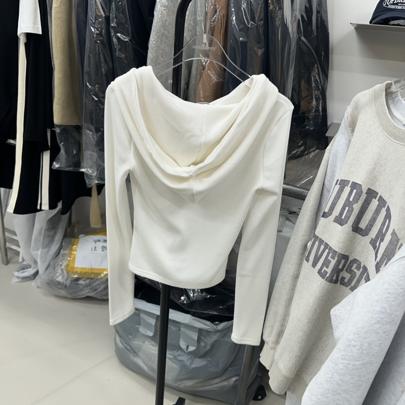 TOPDRESSING韓國直郵東大門實拍女裝新品熱賣時尚長袖T恤連帽TOPDRESSING長袖T恤