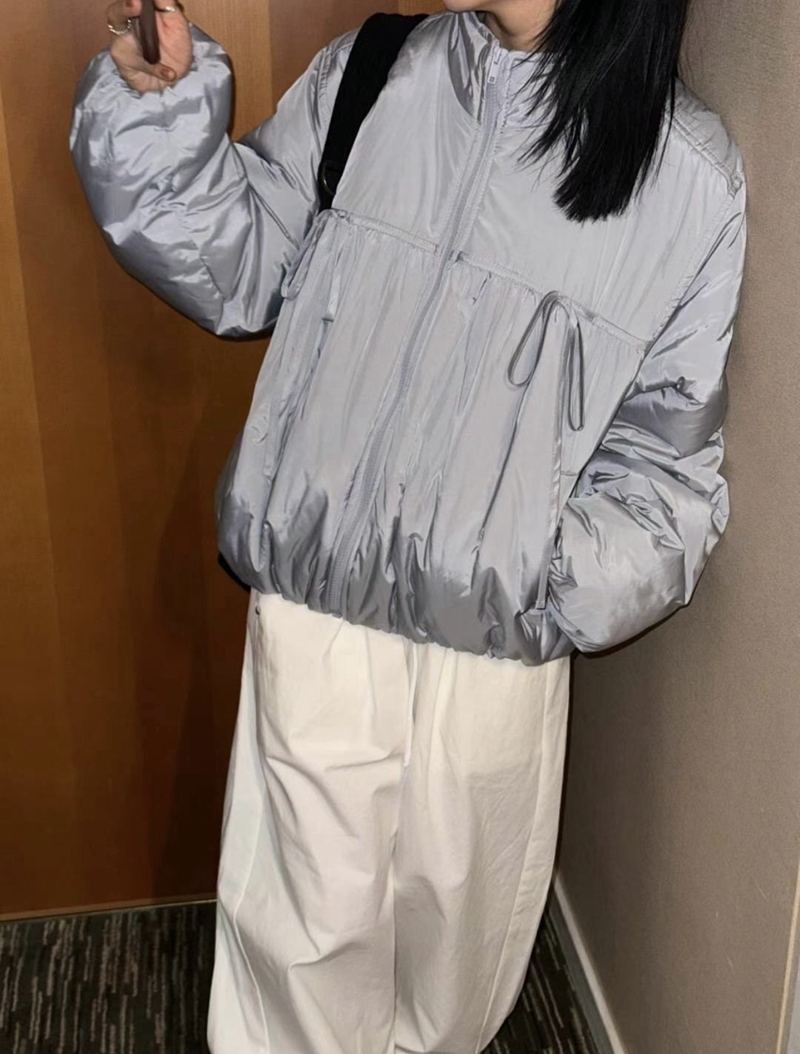 FAVOURED韓國直郵東大門實拍女裝新款休閑職業短款大衣填充FAVOURED短款大衣