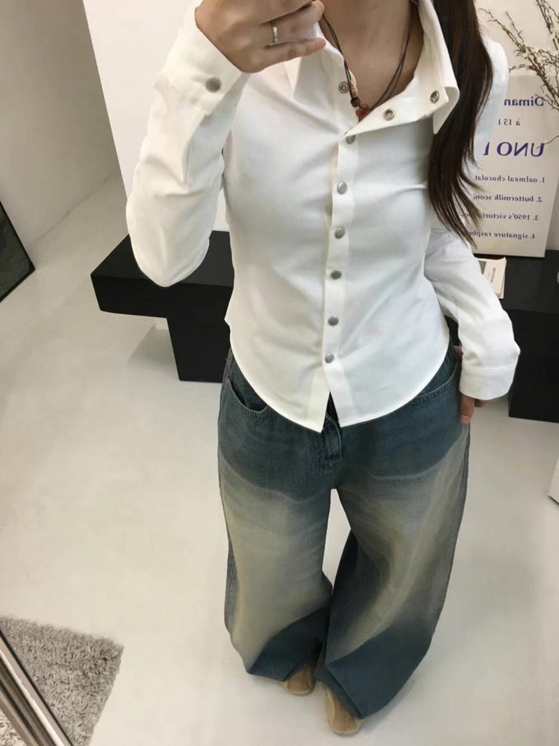 FAVOURED韓國直郵東大門代購女裝新品熱賣休閑時尚襯衫蕾絲衫FAVOURED襯衫/蕾絲衫
