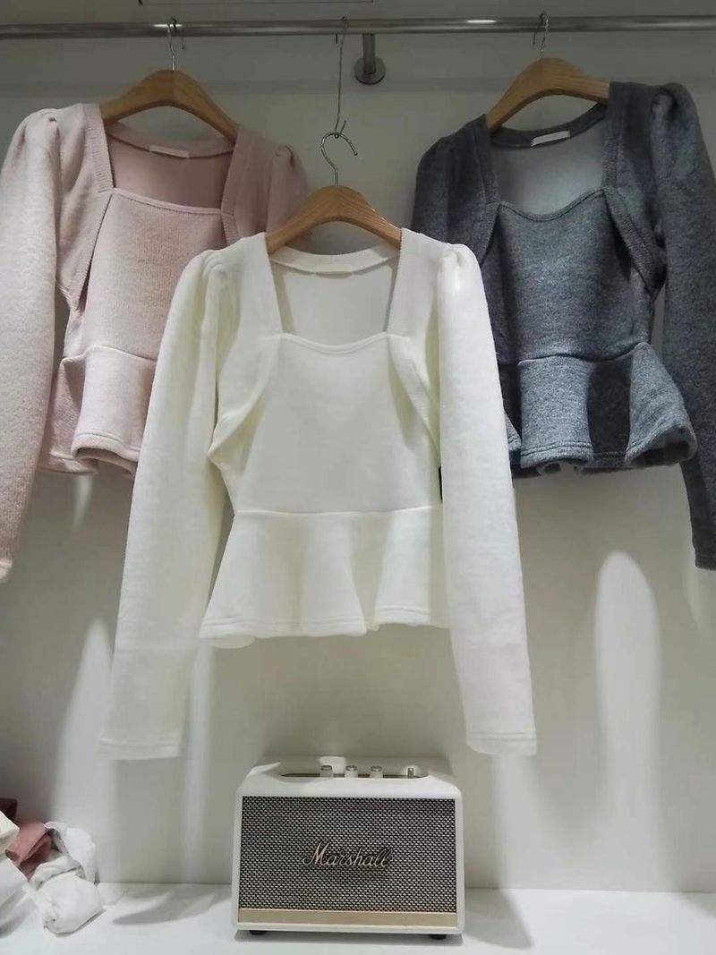 PINK PUMPKIN韓國直郵東大門實拍女裝新品24秋冬時尚長袖T恤PINK PUMPKIN長袖T恤