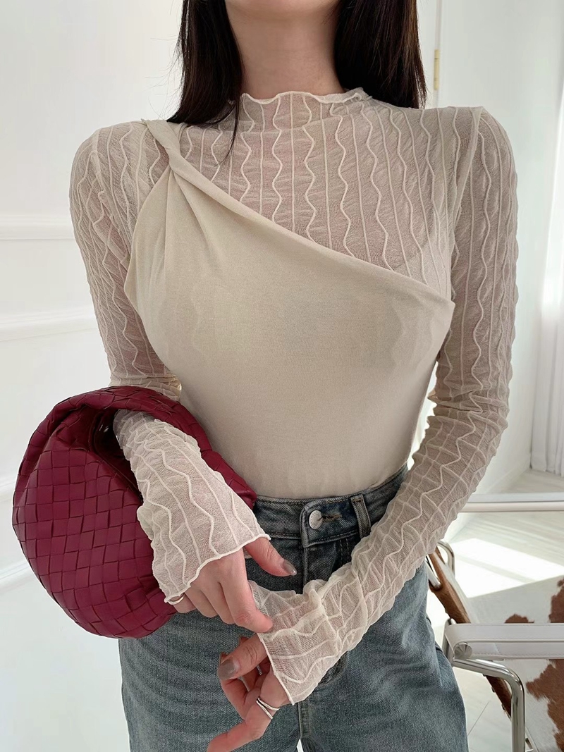 PINK PUMPKIN韓國直郵東大門代購女裝新品職業休閑長袖T恤PINK PUMPKIN長袖T恤圖色1
