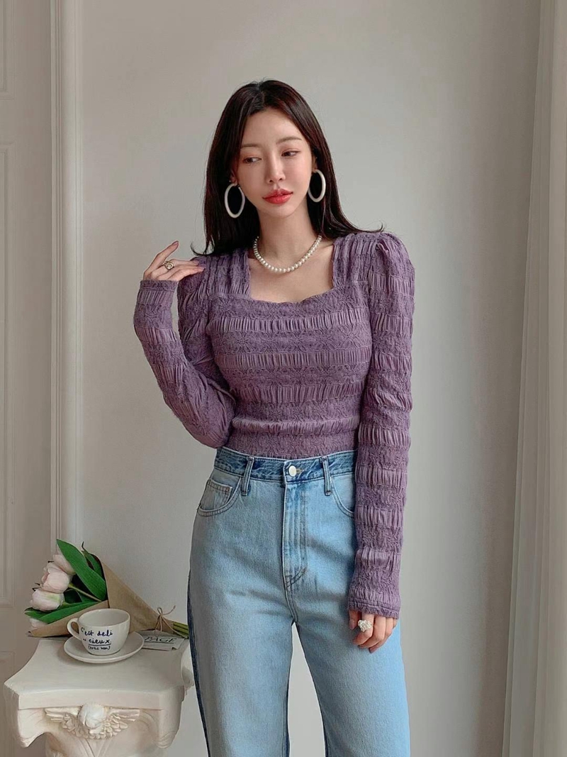 PINK PUMPKIN直郵韓國代購女裝新款真品推薦熱賣24秋冬長袖T恤PINK PUMPKIN長袖T恤