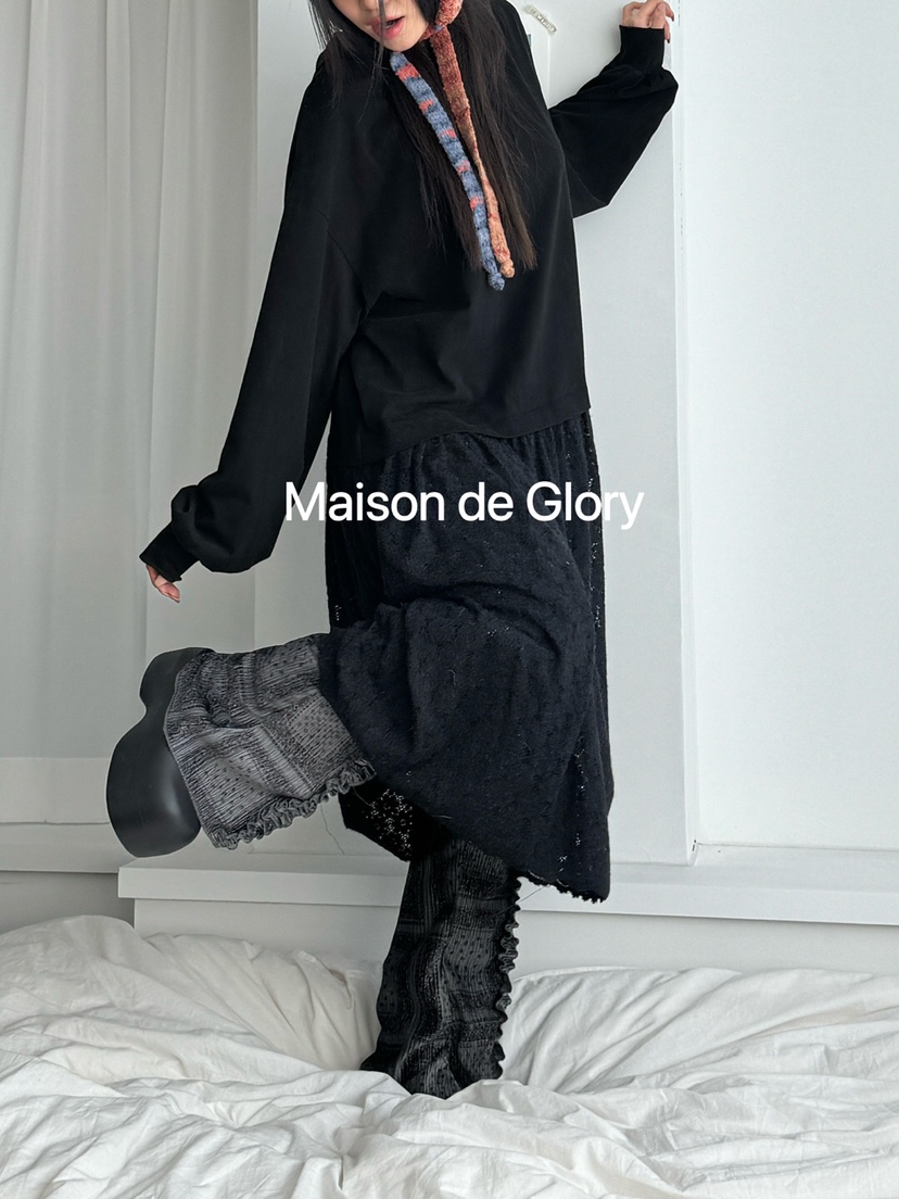 MAISON DE GLORY韓國直郵東大門實拍女裝新品休閑連衣裙兜帽蕾絲MAISON DE GLORY連衣裙