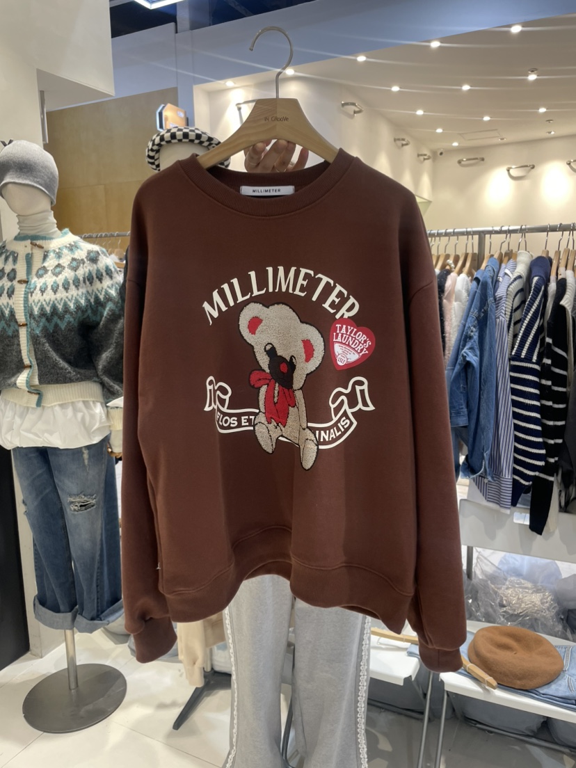 MILLIMETER韓國直郵東大門代購女裝新品職業熱賣推薦休閑衛衣MILLIMETER衛衣圖色3